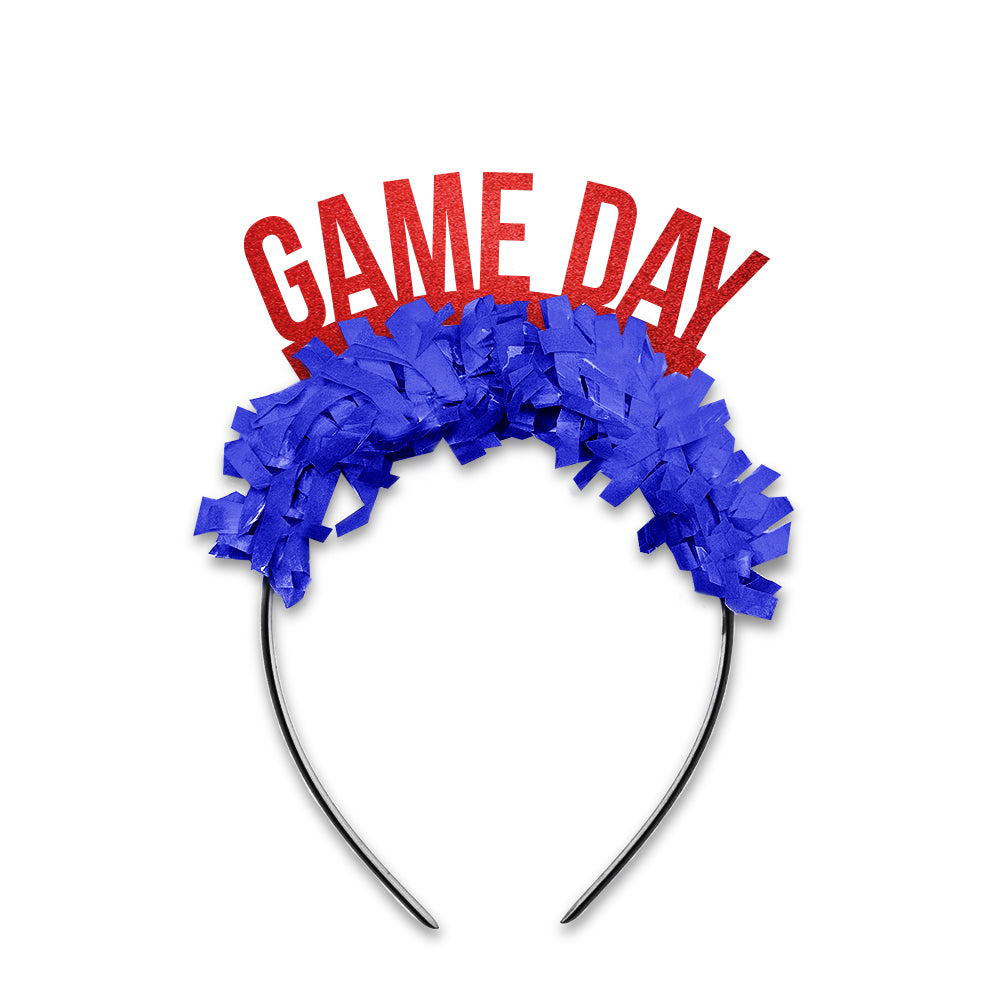 Kansas Jayhawks Game Day Party Headband in red and navy
