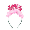 Valentines Galentines Day party headband that says HAPPY GALENTINES DAY