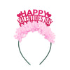 Valentines Galentines Day party headband that says HAPPY VALENTINES DAY. "Happy Valentines Day" Party Crown Headband