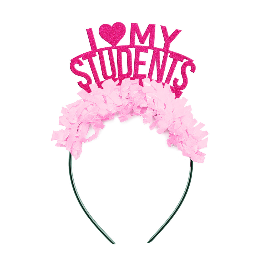Teacher headband that says I love my students