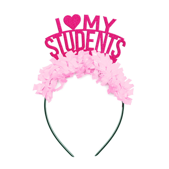 Teacher headband that says I love my students