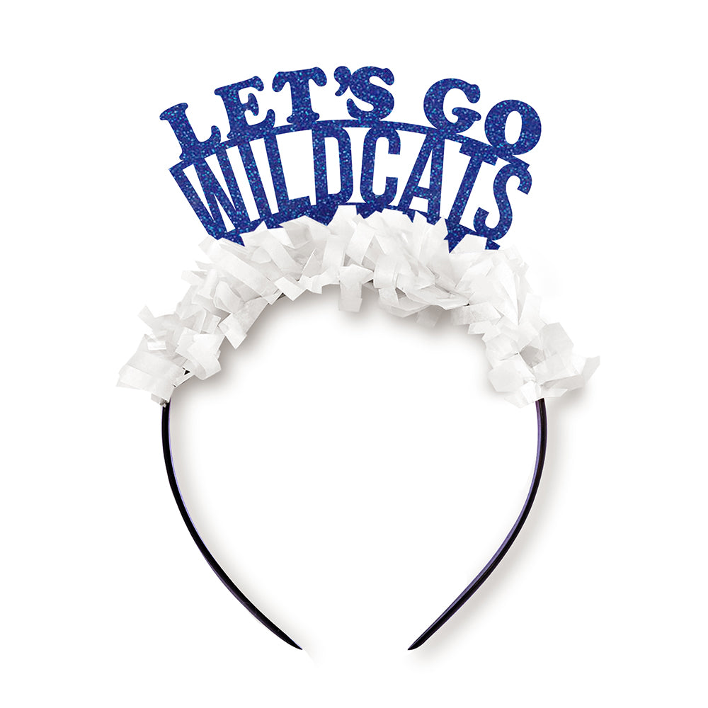 Royal and White Kentucky Wildcats Game Day Party Crown Headband 