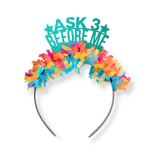 Teacher Headband "Ask 3 Before Me" for the classroom