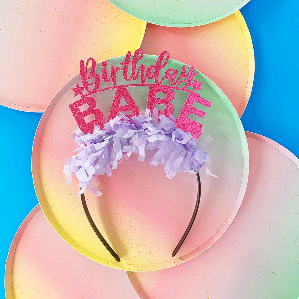 Birthday party crown in pink. Birthday party fun ideas