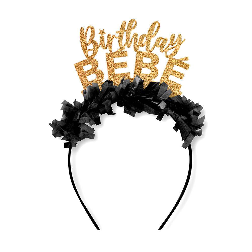 Birthday Crown in Gold "Birthday Bebe"