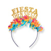 Cinco De Mayo Fiesta themed party crown headband that says Fiesta Then Siesta