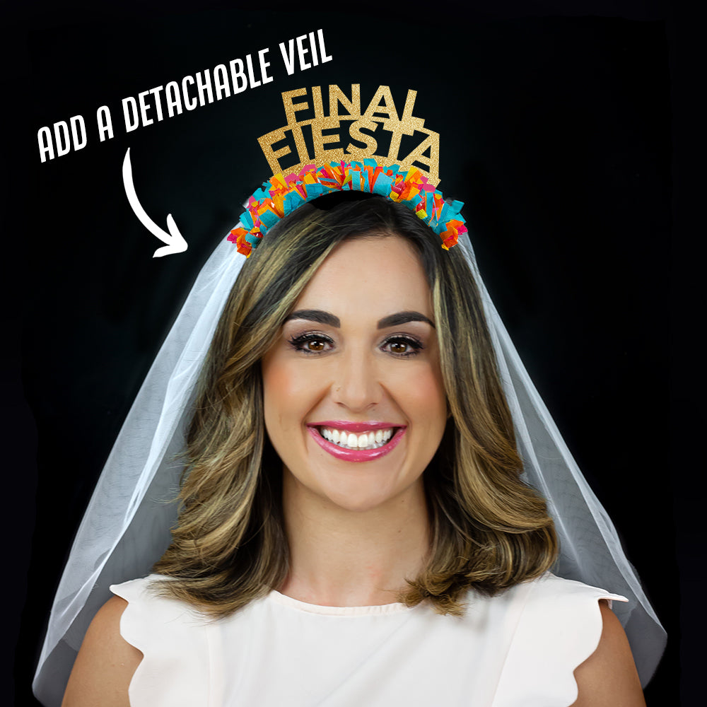 Bachelorette Party Crown Headband for Fiesta Themed Bachelorette Party