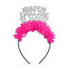 teacher headband that says happy first day of school
