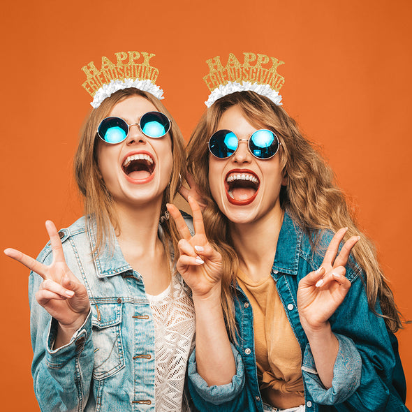 Happy Friendsgiving Party Crown