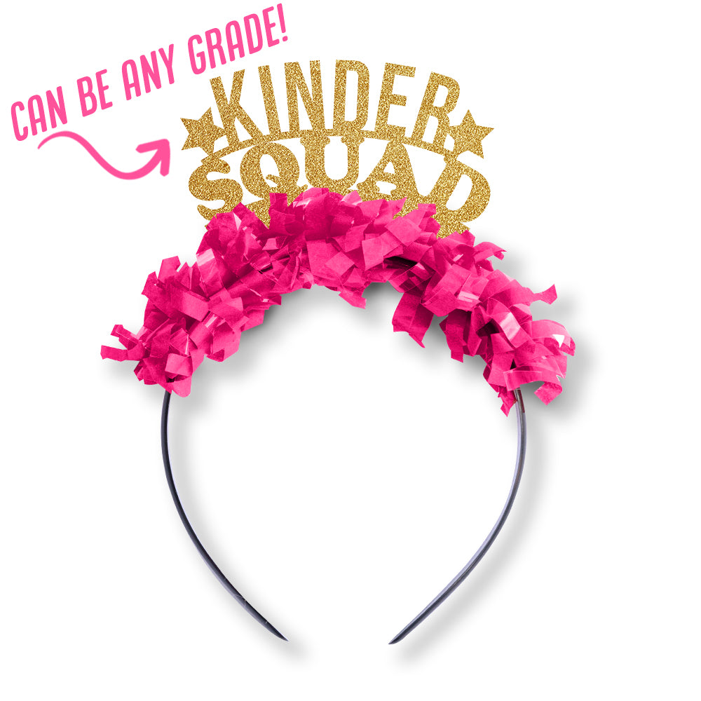 Teacher Headband "Kinder Squad" for Kindergrade Teachers, Customized Colors!
