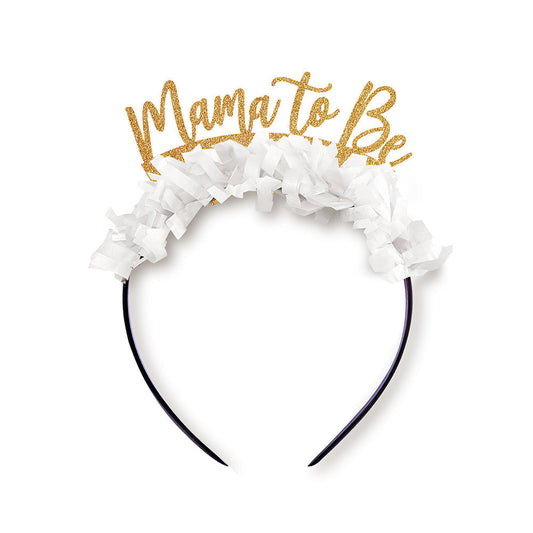 "Mama To Be" Headband Crown - Baby Shower Headband 