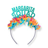 Cinco De Mayo Fiesta themed party crown headband that says Margarita Squad