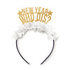 New Years Eve Party headband saying New Year Who Dis NYE