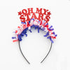 4th of July Party headband that says Oh My Stars