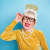 "Queen of Everything" Headband, Mother's Day Party Crown, Customize it! "Queen of Everything" Headband, Mother's Day Party Crown, Customize it! Older woman wearing Gold and white party crown headband that says Queen of Everything for Mother's Day