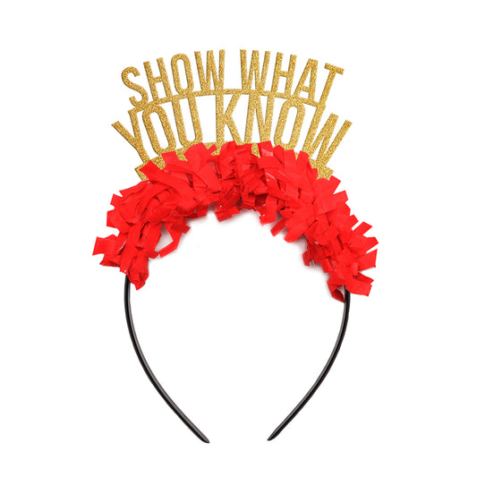 Teacher Headband, Gift for Teacher "Show What You Know" Crown