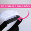 Captain hat with snap back for adult.