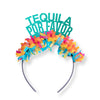 Cinco De Mayo Fiesta themed party crown headband that says Tequila Por Favor